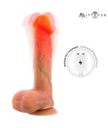 MR INTENSE - LOGAN DILDO VIBRADOR SILICONA CON EFECTO CALOR Y CONTROL REMOTO 20 CM -Ø- 4.1 CM