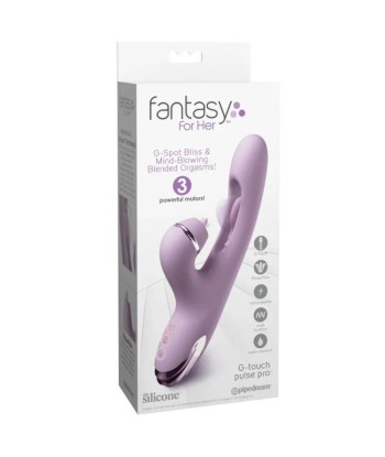 FANTASY FOR HER - G-TOUCH PULSE PRO PURPLE VIBRADOR RABBIT PARA PUNTO G Y CLÍTORIS