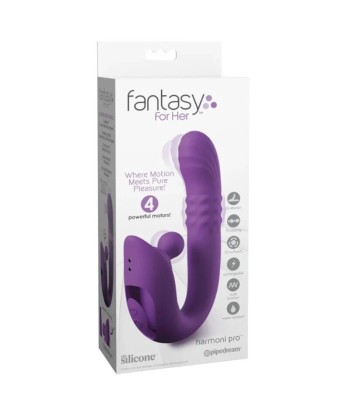 FANTASY FOR HER - HARMONI PRO PURPLE VIBRADOR RABBIT PARA PUNTO G Y CLÍTORIS