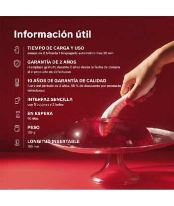 LELO - MONA SPECTRA MASAJEADOR ÍNTIMO CON LUZ ROJA RECARGABLE APP CONTROL