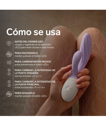 LELO - INA TWIST VIBRADOR RABBIT PUNTO G Y CLÍTORIS LAVANDA