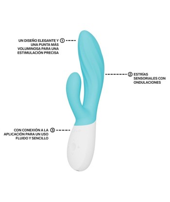 LELO - INA TWIST VIBRADOR RABBIT PUNTO G Y CLÍTORIS LAVANDA