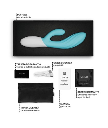 LELO - INA TWIST VIBRADOR RABBIT PUNTO G Y CLÍTORIS LAVANDA