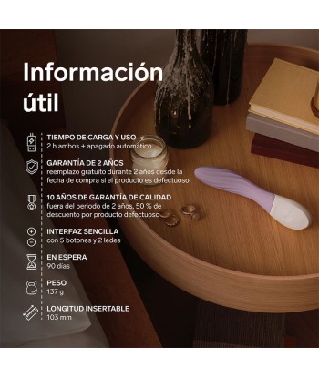 LELO - MONA TWIST VIBRADOR PARA PUNTO G RECARGABLE APP CONTROL LAVANDA LILA