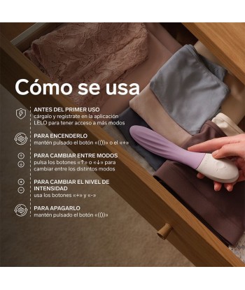 LELO - MONA TWIST VIBRADOR PARA PUNTO G RECARGABLE APP CONTROL LAVANDA LILA