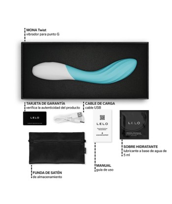 LELO - MONA TWIST VIBRADOR PARA PUNTO G RECARGABLE APP CONTROL LAVANDA LILA