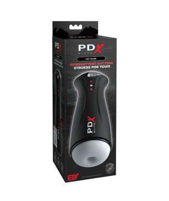 PDX ELITE - MASTURBADOR MASCULINO FAP-GASM CLEAR CON SUCCIÓN INTERMITENTE