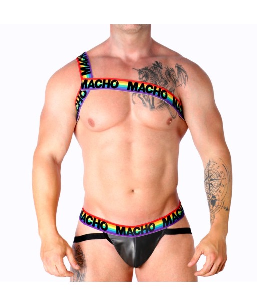 MACHO - ARNÉS ROMANO AMARILLO S-M