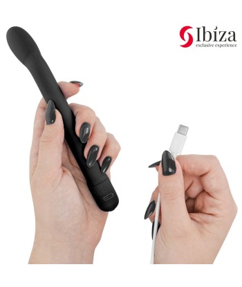IBIZA - VIBRADOR DE PUNTO G CON VIBRACIÓN NEGRO