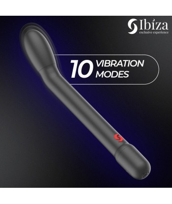 IBIZA - VIBRADOR DE PUNTO G CON VIBRACIÓN NEGRO