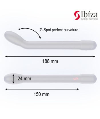 IBIZA - VIBRADOR DE PUNTO G CON VIBRACIÓN NEGRO