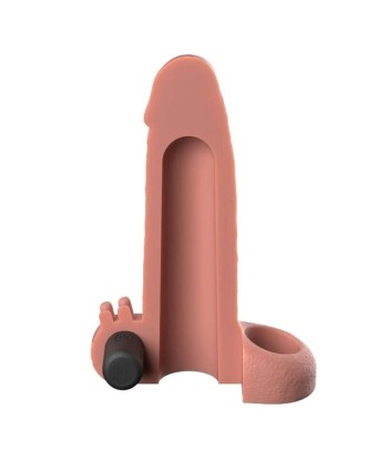 FANTASY X-TENSIONS - FUNDA EXTENSORA VIBRATORIA REAL FEEL 5 CM COLOR BEIGE