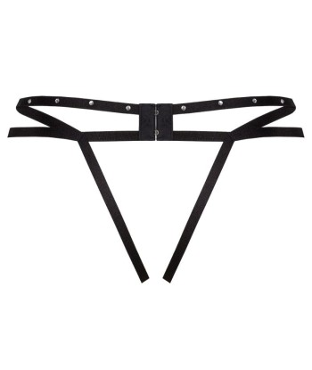 LIVCO CORSETTI FASHION - NOMADE TANGA CROTCHLESS NEGRO L-XL