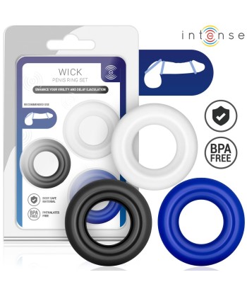 INTENSE - WICK SET DE 3 ANILLOS VARIOS COLORES