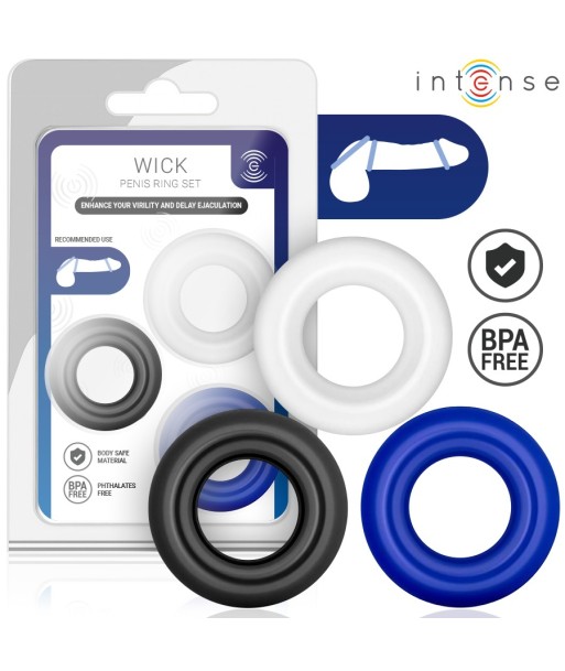 INTENSE - WICK SET DE 3 ANILLOS VARIOS COLORES