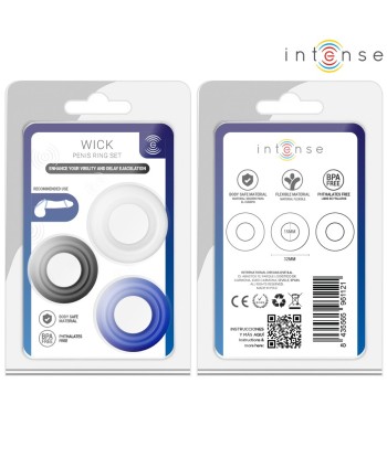 INTENSE - WICK SET DE 3 ANILLOS VARIOS COLORES