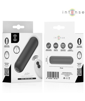 INTENSE - JUDY BALA VIBRADORA RECARGABLE CON CONTROL REMOTO NEGRO