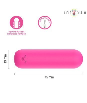 INTENSE - JUDY BALA VIBRADORA RECARGABLE CON CONTROL REMOTO ROSA