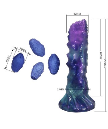 POWER MONSTERS - DUSKWALKER SENTINEL DILDO HINCHABLE FANTASÍA TRICOLOR 23 CM Ø 5 CM
