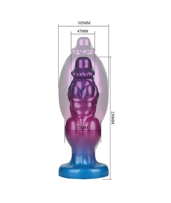 POWER MONSTERS - RIFT TITAN DILDO HINCHABLE FANTASÍA BICOLOR 24 CM Ø 5 CM