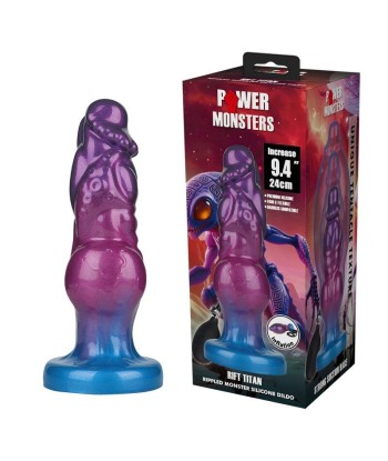 POWER MONSTERS - RIFT TITAN DILDO HINCHABLE FANTASÍA BICOLOR 24 CM Ø 5 CM