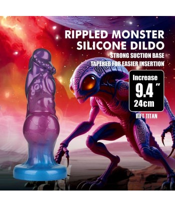 POWER MONSTERS - RIFT TITAN DILDO HINCHABLE FANTASÍA BICOLOR 24 CM Ø 5 CM
