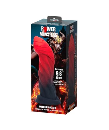 POWER MONSTERS - INFERNAL GOLIATH DILDO BICOLOR 25 CM Ø 6 CM