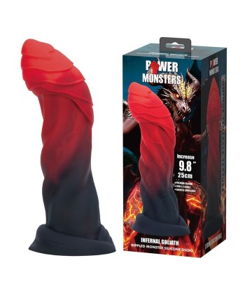 POWER MONSTERS - INFERNAL GOLIATH DILDO BICOLOR 25 CM Ø 6 CM