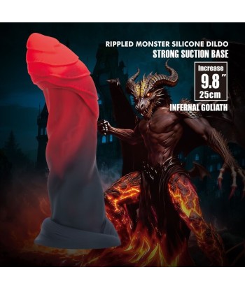 POWER MONSTERS - INFERNAL GOLIATH DILDO BICOLOR 25 CM Ø 6 CM