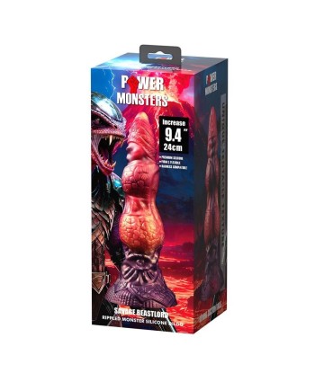 POWER MONSTERS - SAVAGE BEASTLORD DILDO FANTASÍA TRICOLOR 24 CM Ø 5 CM
