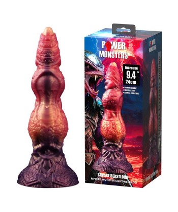 POWER MONSTERS - SAVAGE BEASTLORD DILDO FANTASÍA TRICOLOR 24 CM Ø 5 CM