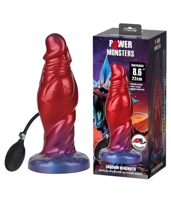 POWER MONSTERS - SHADOW BEHEMOTH DILDO HINCHABLE FANTASÍA BICOLOR 22 CM Ø 5 CM