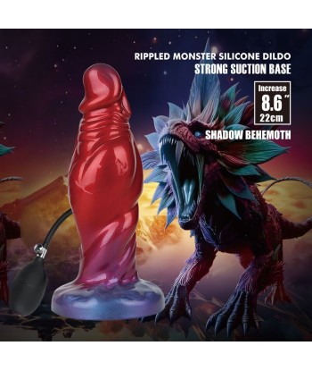 POWER MONSTERS - SHADOW BEHEMOTH DILDO HINCHABLE FANTASÍA BICOLOR 22 CM Ø 5 CM