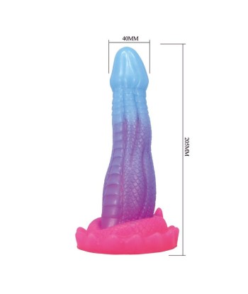 POWER MONSTERS - VOID PYTHON DILDO FANTASÍA CON VENTOSA 20,5 CM Ø 5,2 CM AZUL, LILA Y ROSA