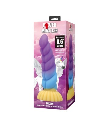 POWER MONSTERS - UNICORN DILDO TRICOLOR 22 CM Ø 5 CM