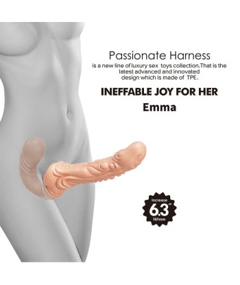 BAILE - EMMA STRAP-ON DOBLE PENETRACIÓN TEXTURIZADO NATURAL