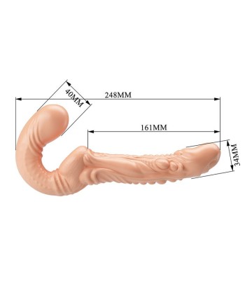 BAILE - EMMA STRAP-ON DOBLE PENETRACIÓN TEXTURIZADO NATURAL