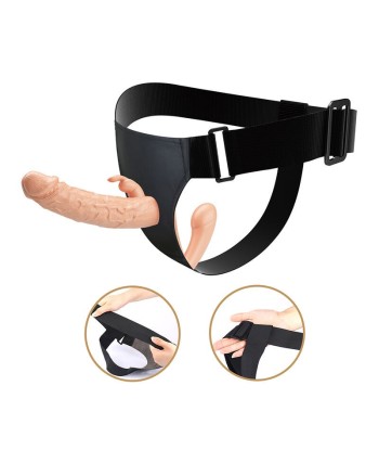 BAILE - CHARLOTTE ARNÉS HOLLOW STRAP-ON DOBLE PENETRACIÓN NATURAL