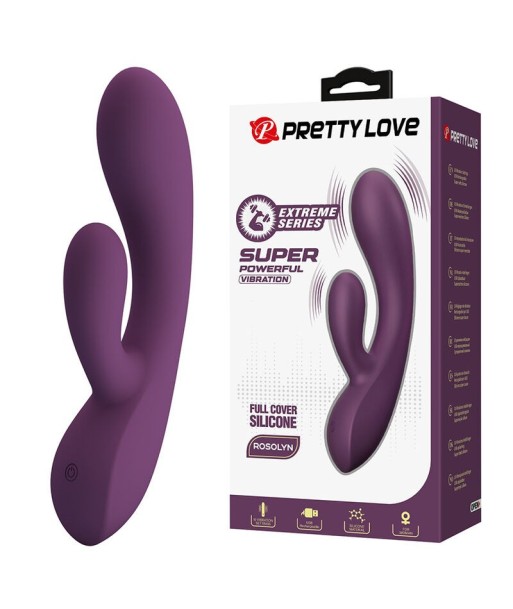 PRETTY LOVE - ROSOLYN VIBRADOR RABBIT RECARGABLE 10 FUNCIONES