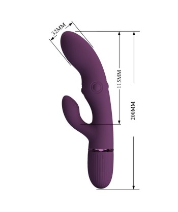 PRETTY LOVE - ZACH VIBRADOR RABBIT RECARGABLE CON EMPUJE 55 FUNCIONES
