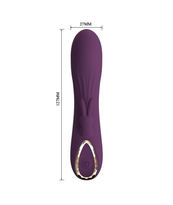 PRETTY LOVE - LANDYN VIBRADOR RABBIT RECARGABLE 10 FUNCIONES MORADO