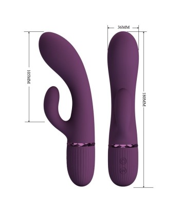 PRETTY LOVE - MARGIE VIBRADOR RABBIT RECARGABLE 10 FUNCIONES MORADO