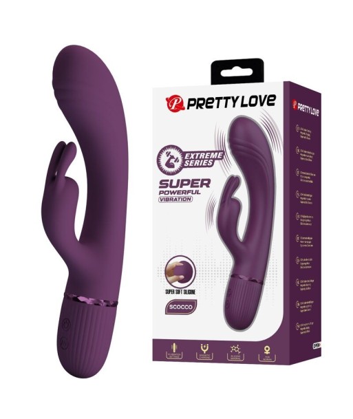PRETTY LOVE - ROCCO VIBRADOR RABBIT RECARGABLE 10 FUNCIONES MORADO