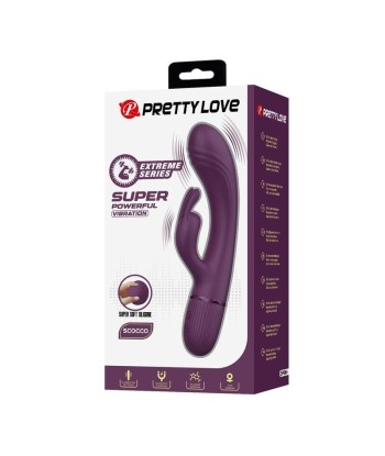 PRETTY LOVE - ROCCO VIBRADOR RABBIT RECARGABLE 10 FUNCIONES MORADO