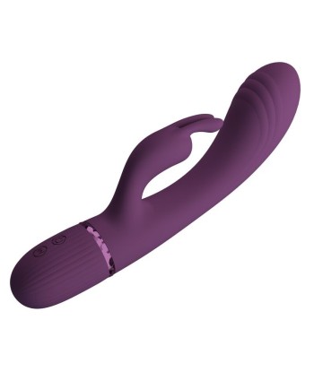 PRETTY LOVE - ROCCO VIBRADOR RABBIT RECARGABLE 10 FUNCIONES MORADO