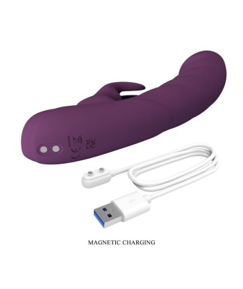 PRETTY LOVE - HARPER VIBRADOR RABBIT RECARGABLE 10 FUNCIONES MORADO