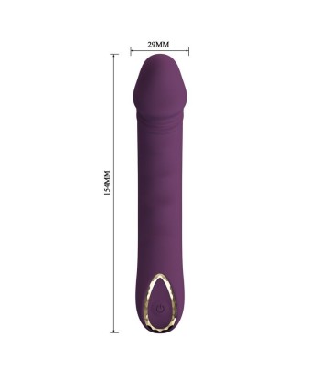 PRETTY LOVE - AMARA VIBRADOR RECARGABLE 10 FUNCIONES MORADO