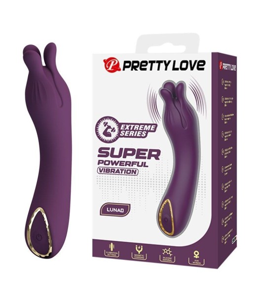 PRETTY LOVE - LUNAO VIBRADOR RECARGABLE 10 FUNCIONES MORADO