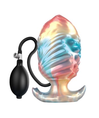 POWER MONSTERS - EBON LEVIATHAN PLUG ANAL HINCHABLE FANTASÍA TRICOLOR 18 CM