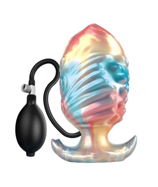 POWER MONSTERS - EBON LEVIATHAN PLUG ANAL HINCHABLE FANTASÍA TRICOLOR 18 CM